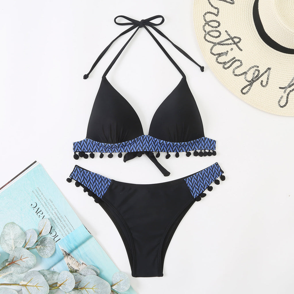 Backless Leopard-Print Low-Rise Bikini