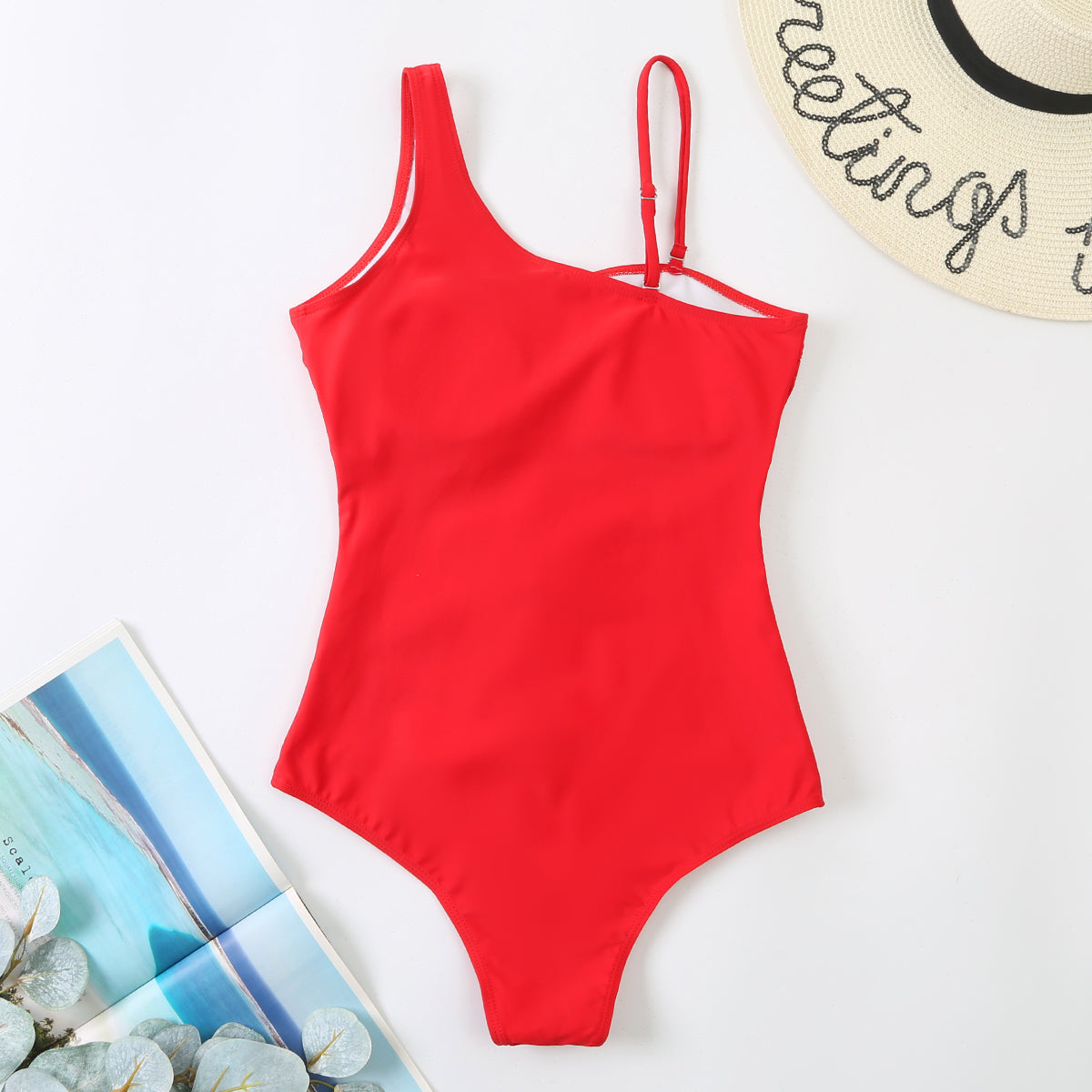 Gauze One-Piece Swimsuit