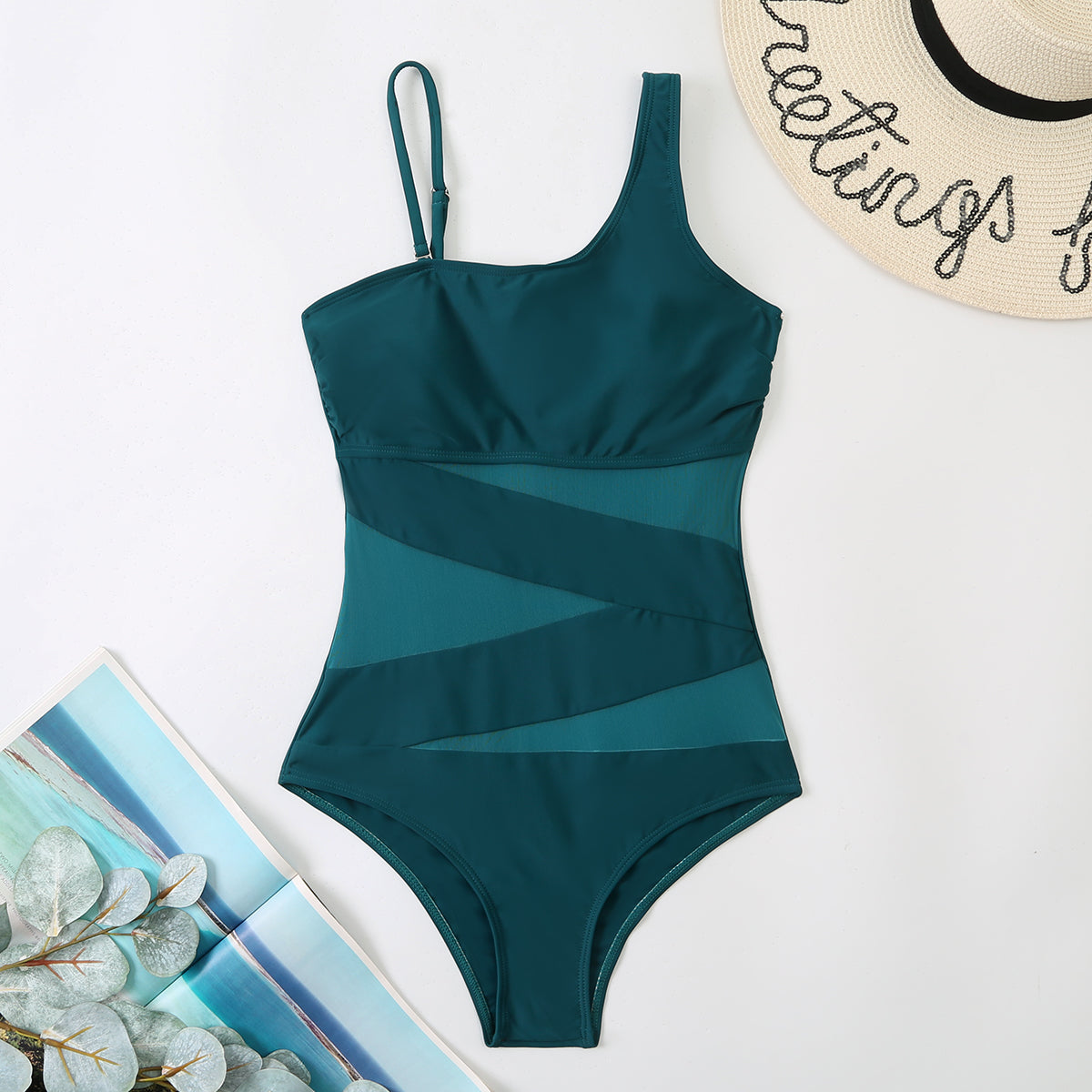 Gauze One-Piece Swimsuit