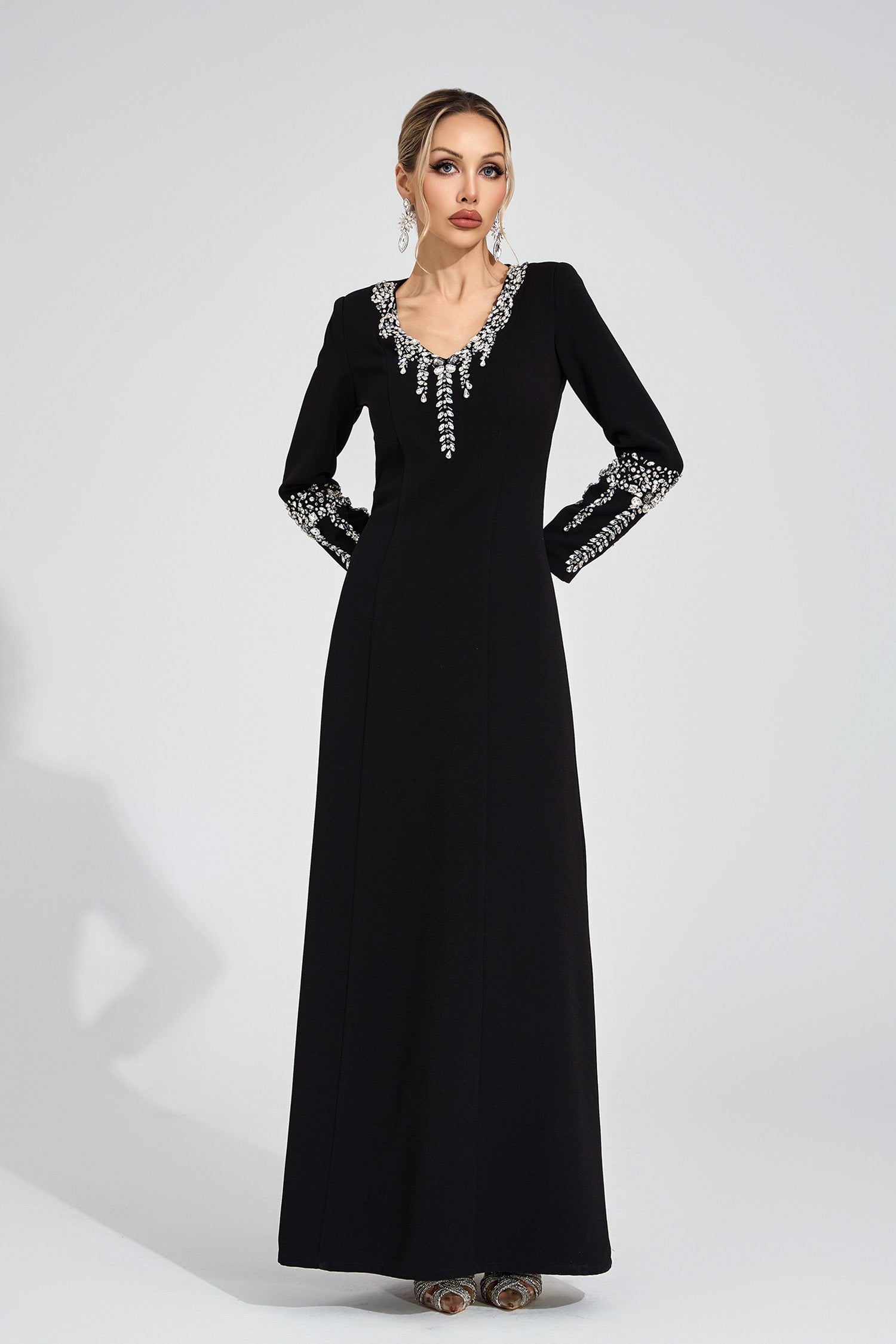 Brithoran Black Diamond Maxi Dress