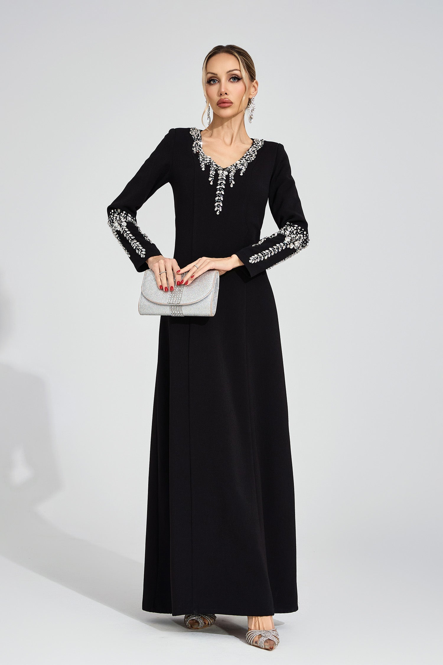 Brithoran Black Diamond Maxi Dress
