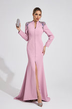 Amser Pink Diamond Maxi Dress