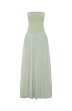 Ovelixor Strapless Mesh Maxi Dress