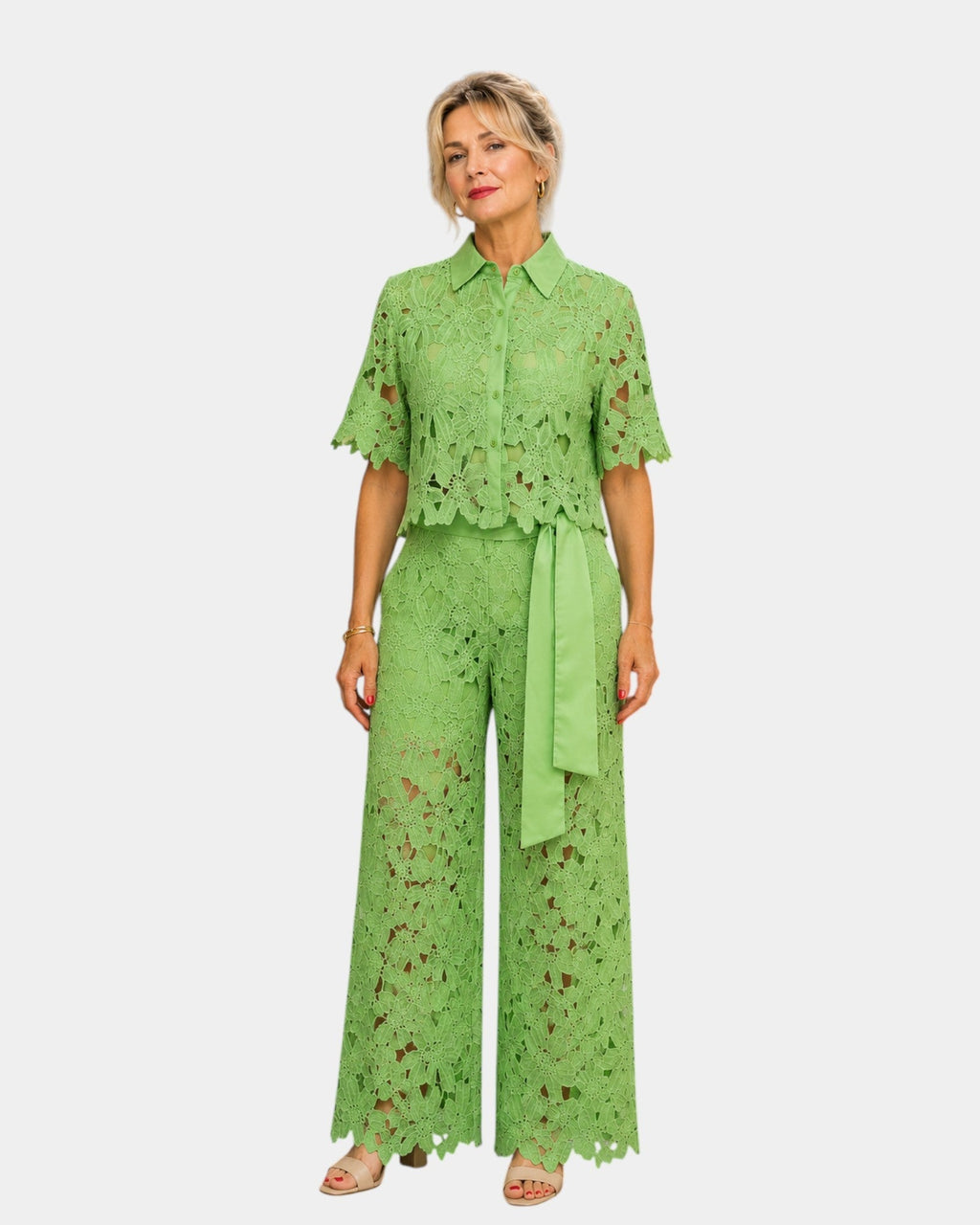 Aélis | Embroidered Lace Set