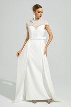 Arixelle White Wrap Maxi Dress