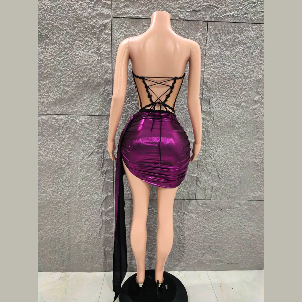 Nyssa - Embellished Corset & Skirt Two-Piece Set
