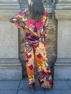 Floral Soft Satin Button Set