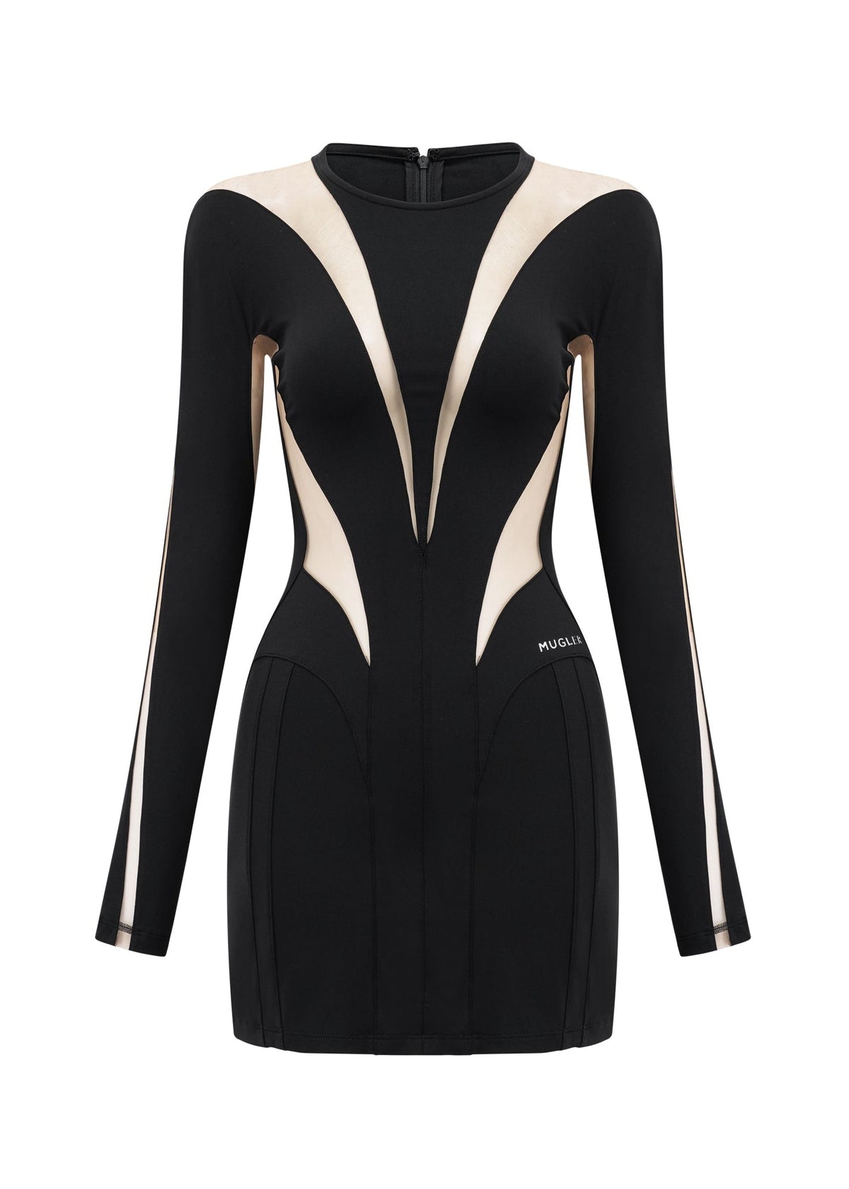 Orlane Illusion Panelled Mini Dress