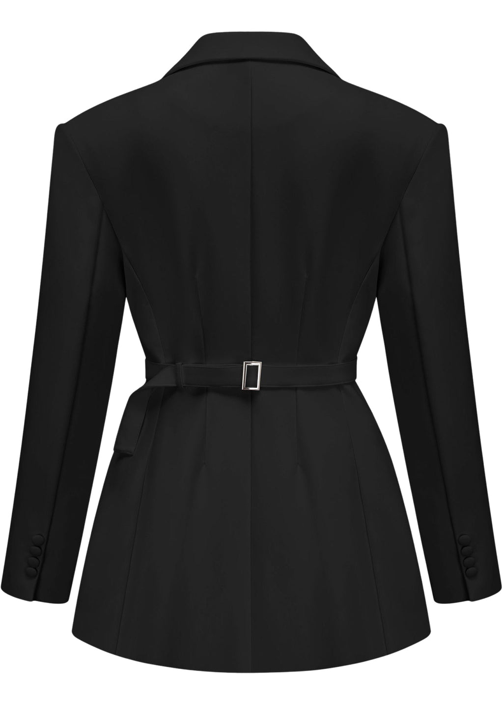 Uranie Black Double Breasted Blazer Mini Dress
