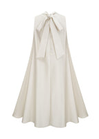 Theoline Sleeveless Floral-Applique Midi Dress In Apricot