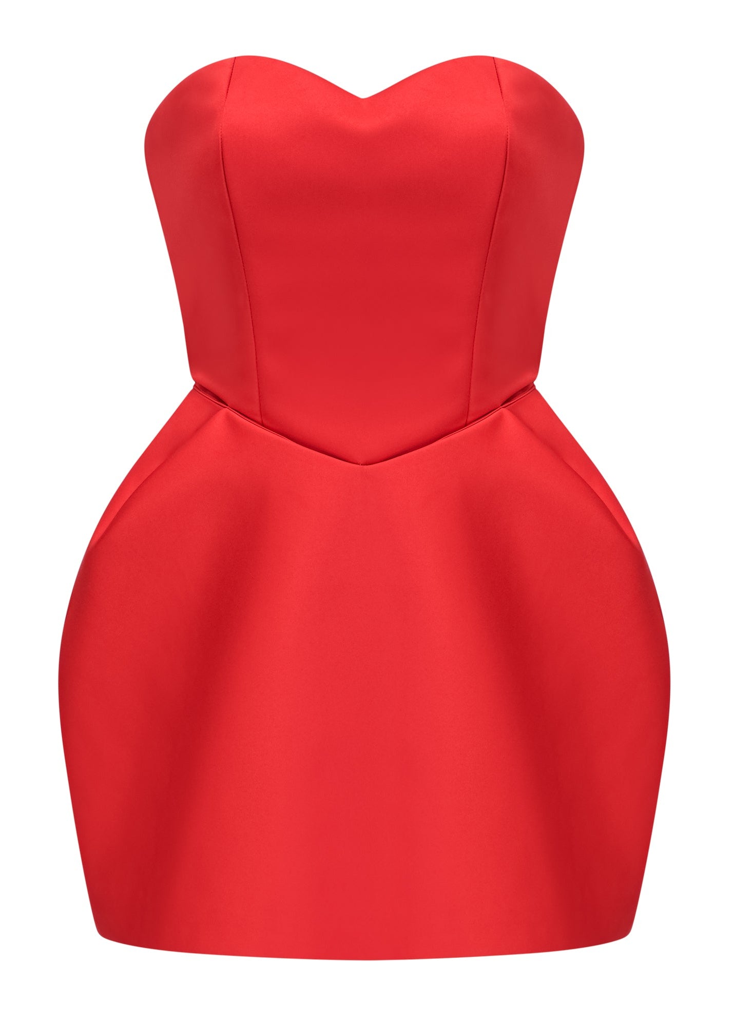 Maxine Red Heart Off-shoulder Mini Dress