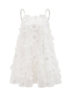 Manon Crystal-Embellished Floral Mini Dress