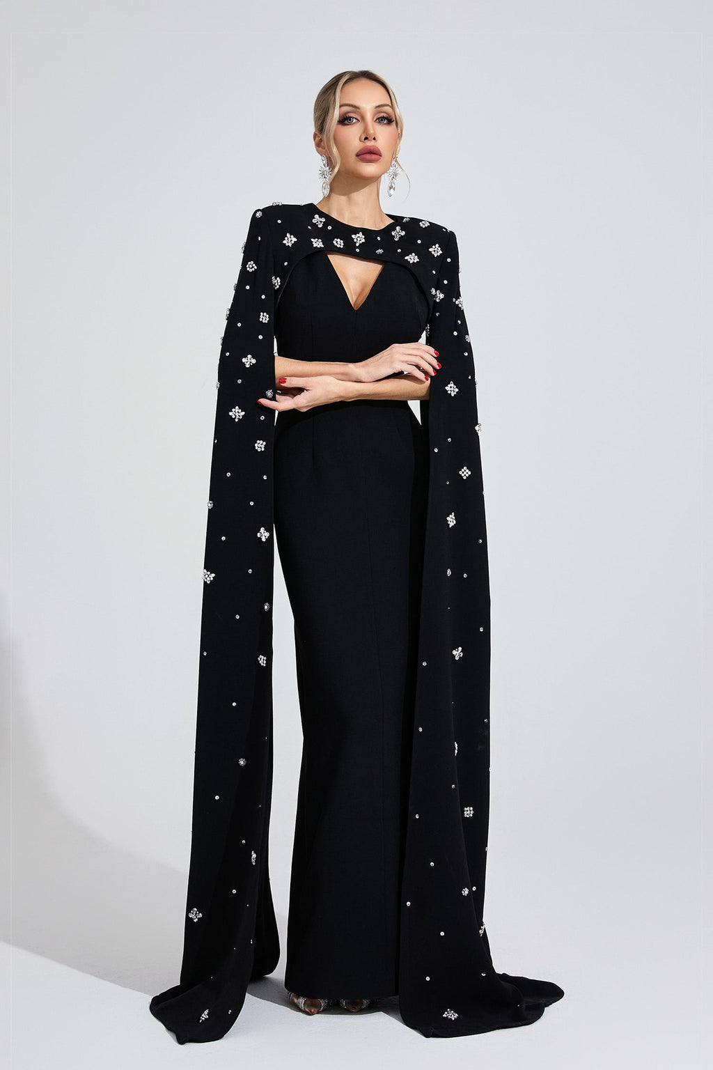 Firdausi Black Diamond Maxi Dress