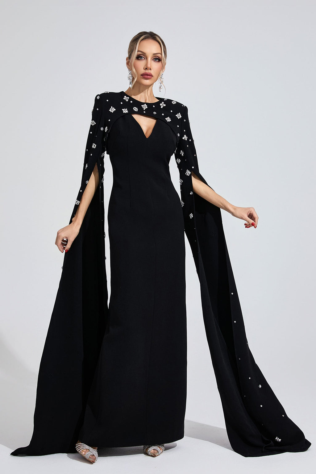 Firdausi Black Diamond Maxi Dress