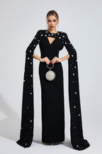 Firdausi Black Diamond Maxi Dress
