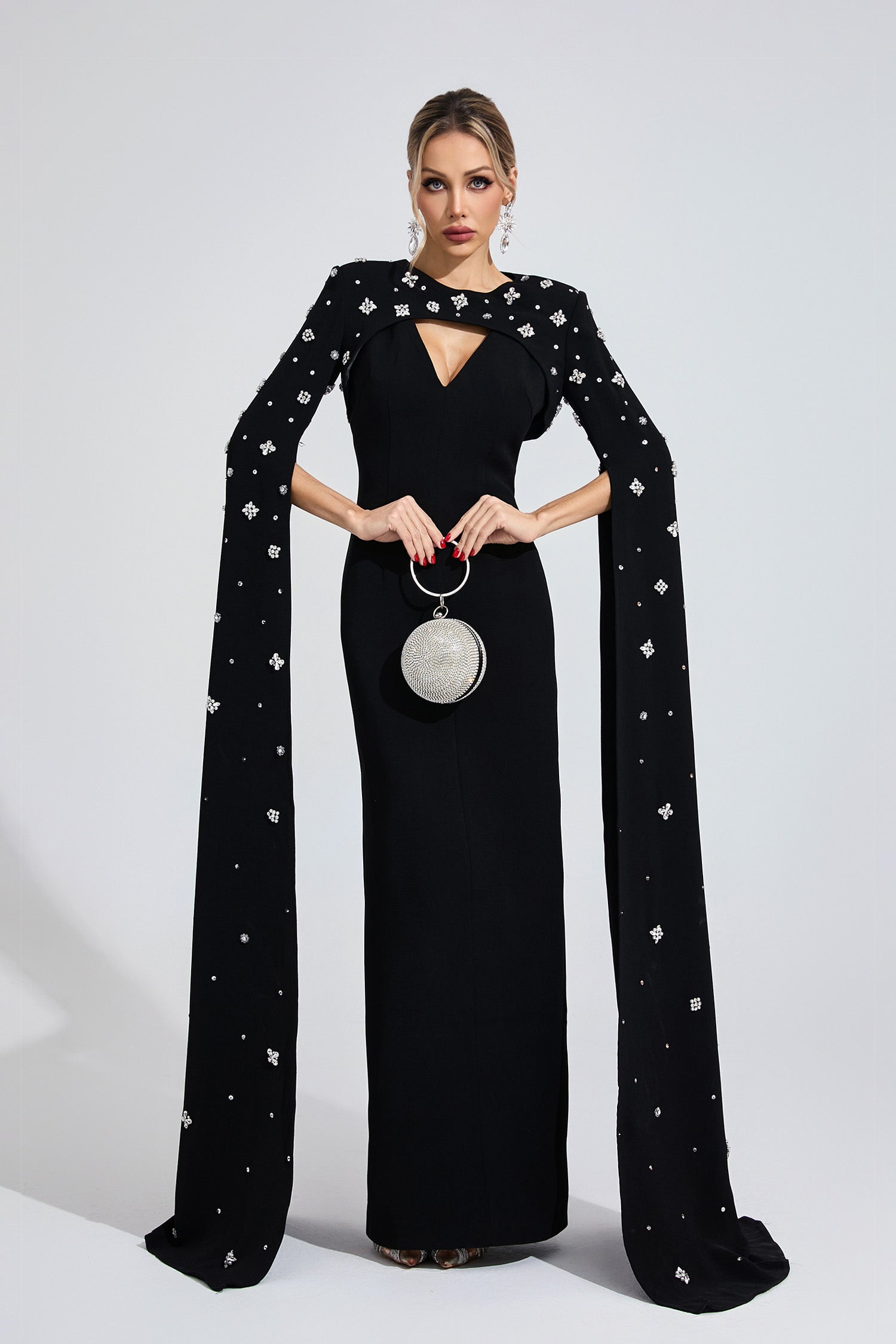 Firdausi Black Diamond Maxi Dress