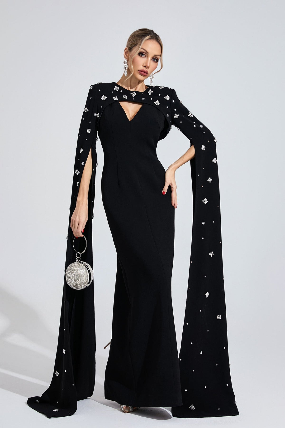 Firdausi Black Diamond Maxi Dress