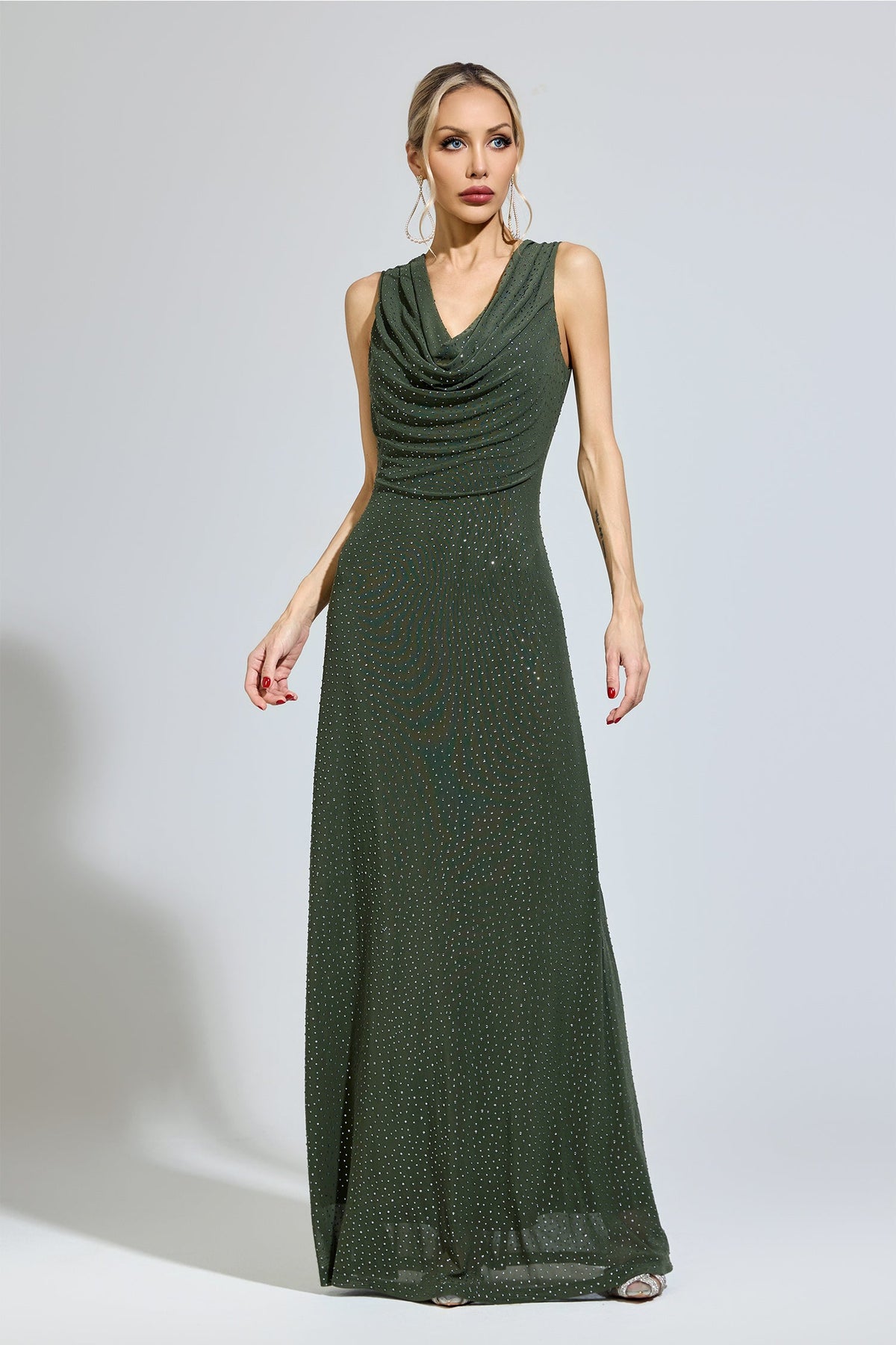 Brexian Green Diamond Maxi Dress