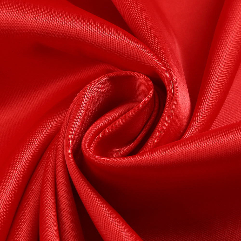 Thekla Halter Pleats Satin Maxi Dress In Red