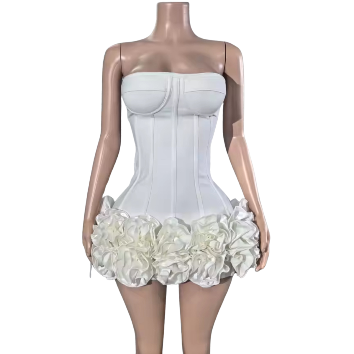 Vivienne - Floral Hem Bandage Dress