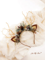 Pine Cone Christmas Reindeer Headband | HeyKat®