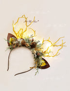 Pine Cone Christmas Reindeer Headband | HeyKat®