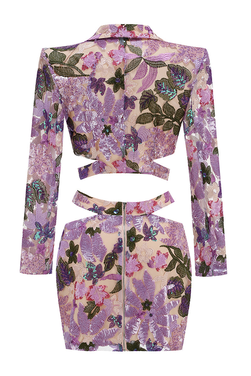 Evalyse Sequin Embroidery Two Piece Set