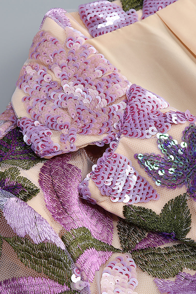 Evalyse Sequin Embroidery Two Piece Set