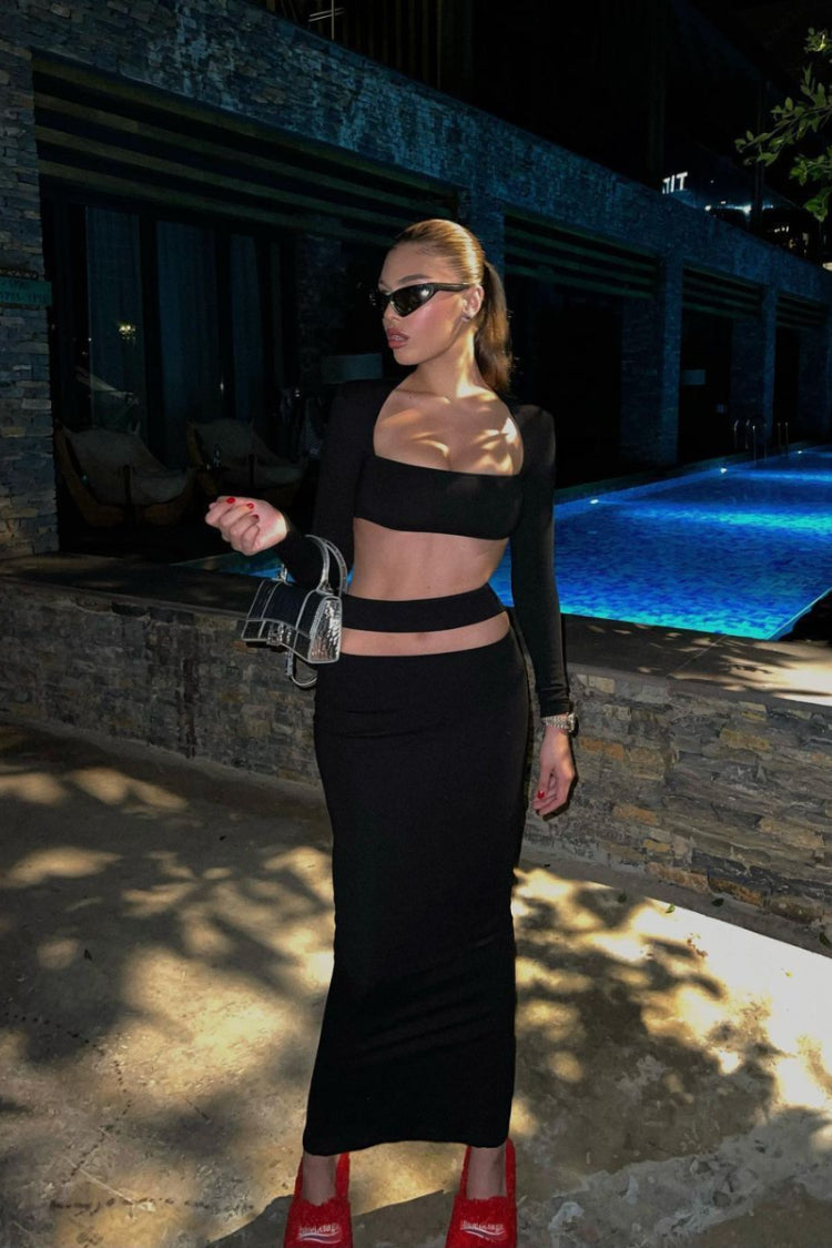 Emily Black Bandage Set