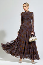 Noryndal Dark Brown Maxi Dress