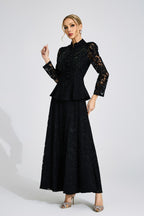 Firmino Black Lace Two Piece Set