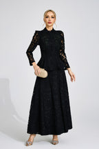 Firmino Black Lace Two Piece Set