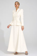 Jarevix Apricot Embroidered Set