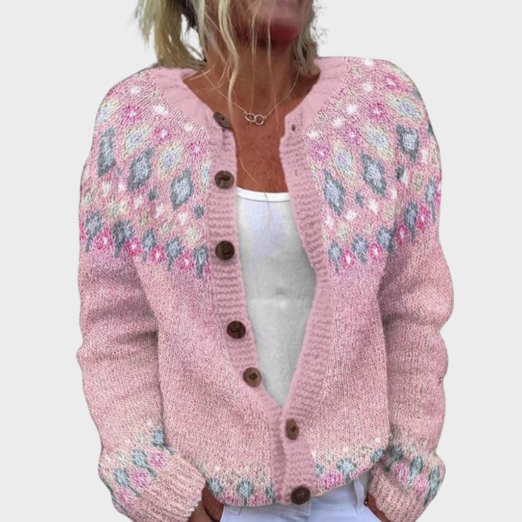 Maya | Knit Button-Front Cardigan