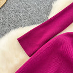 V-neck Single-breasted Cardigan Dress