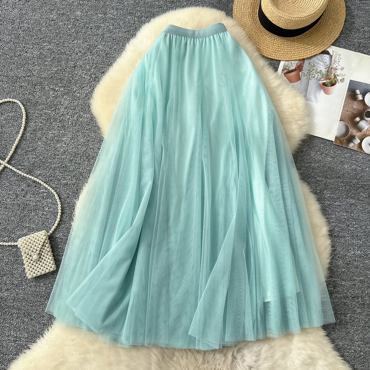 Fairy A-line Puffy Mesh Skirt