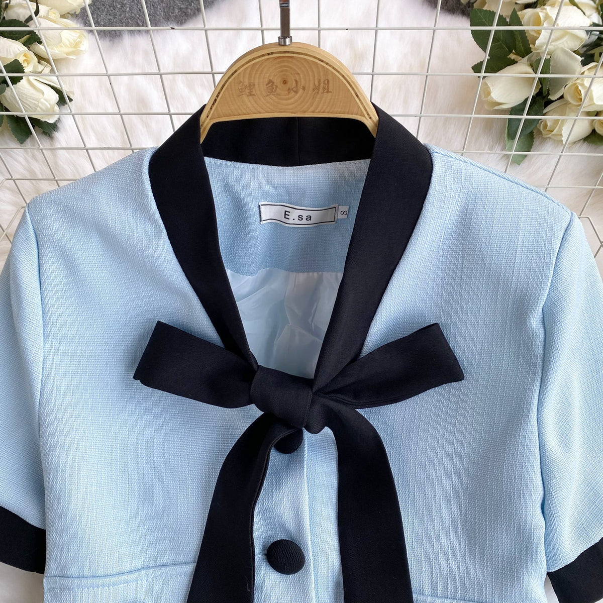Uniform Style Top&Pleated Skirt 2Pcs