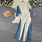 Sweatshirt&Trousers Sportswear Denim 2Pcs