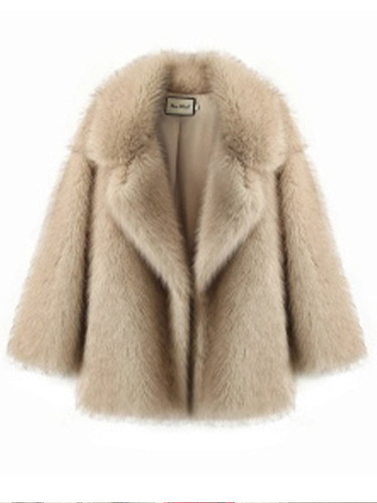 Fluffy Faux Fur Thermal Coat