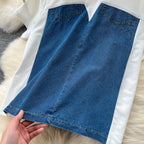 Patchwork Top&Trousers Denim 2Pcs
