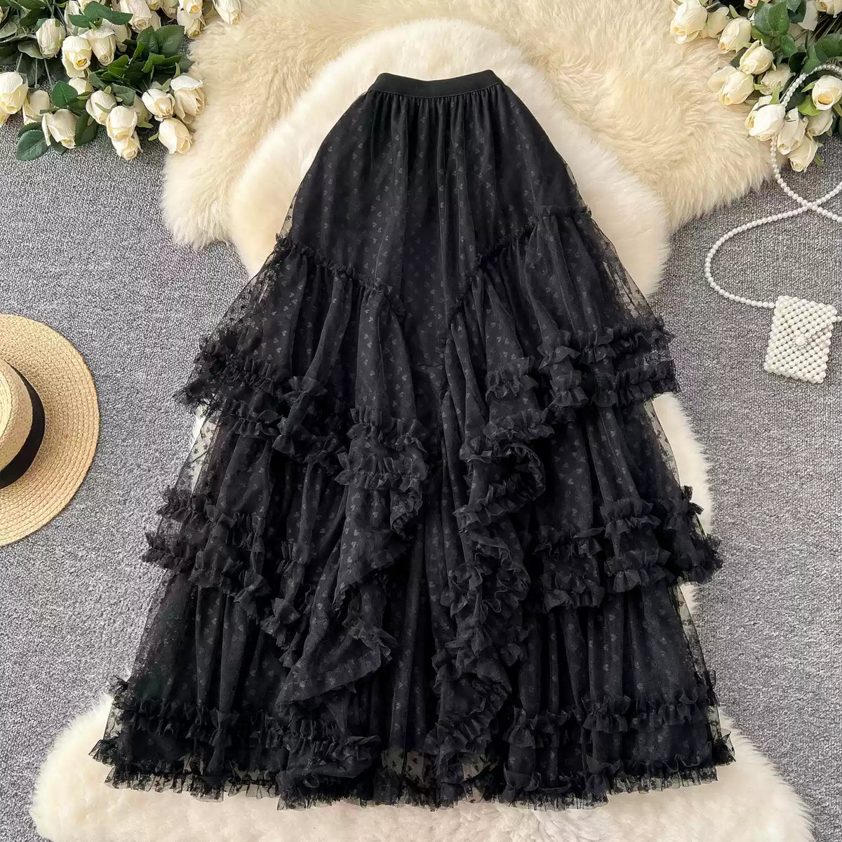 Fairy Layered Mesh Puffy Skirt