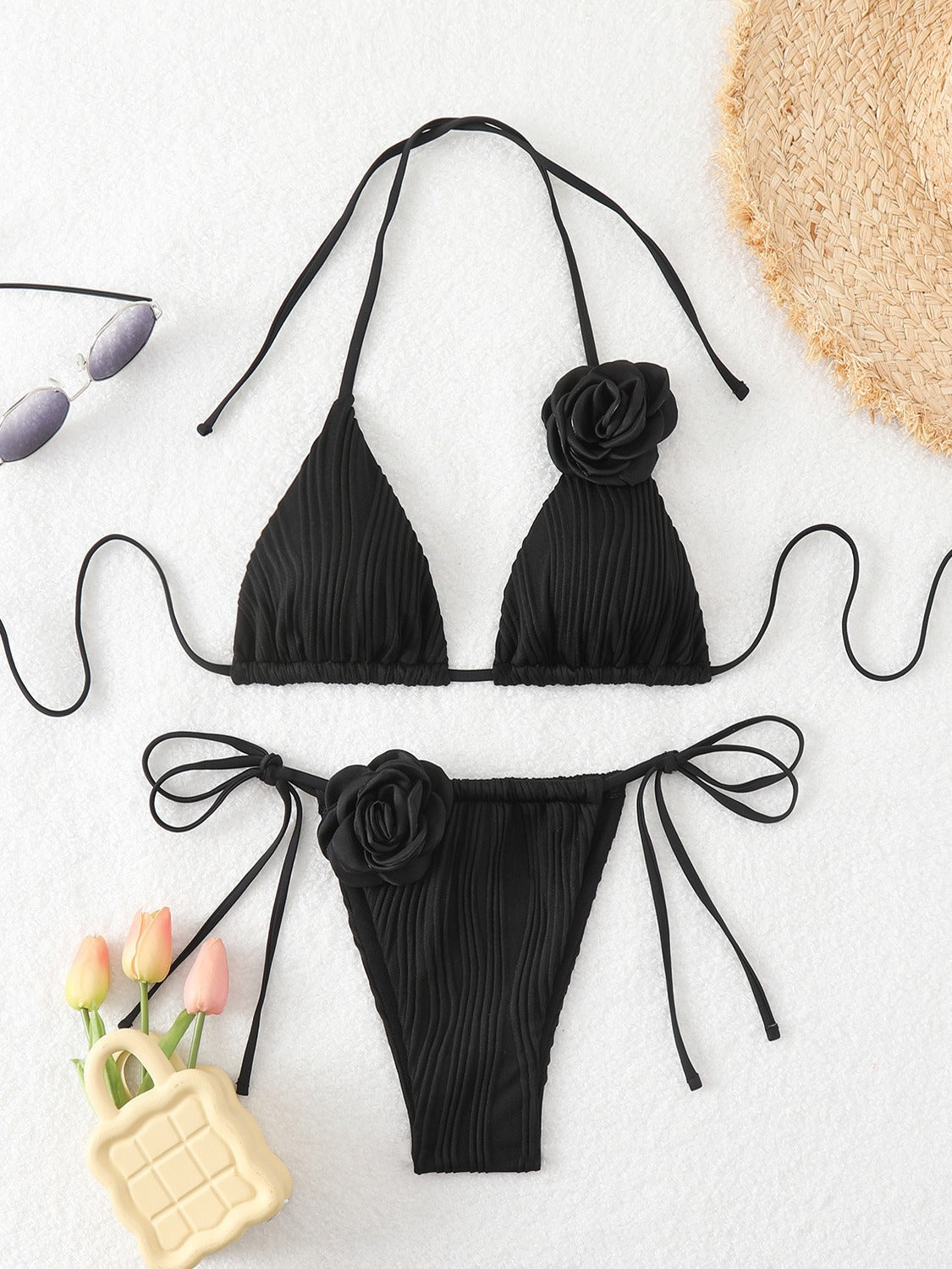 Three-dimensional Flower Fashion Swimsuit