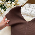 Vintage Slim-fit Fishtail Knitted Dress