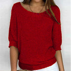Naomi | Textured Knit Batwing Sweater