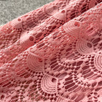 Delicate Hollowed Crochet Lace Dress