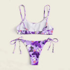 Vintage Printed Three-pieces Bikini