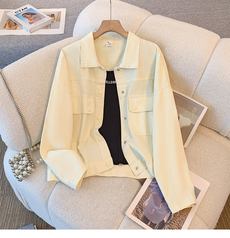 Korean Style Solid Color Jacket