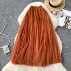 Fairy A-line Puffy Mesh Skirt