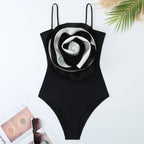 One-piece Belly-Shading Backless Swimsuit Chiffon Skirt