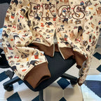 Cartoon Printed Hooded Zip Sweatshirt